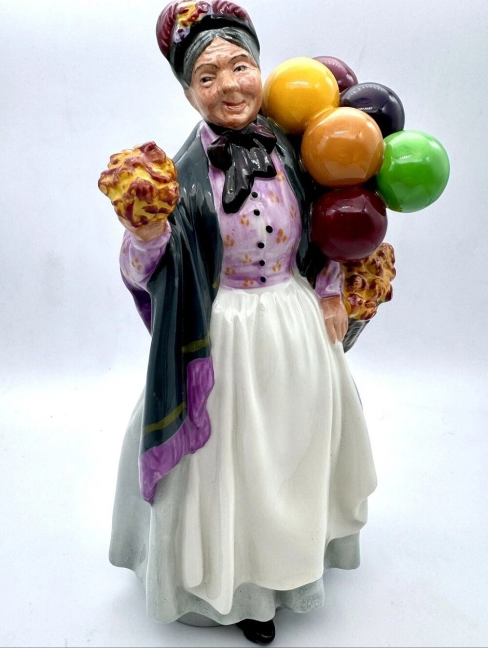 Vintage 1930s Royal Doulton Biddy Pennyfarthing HN1843 Porcelain Balloon Figure